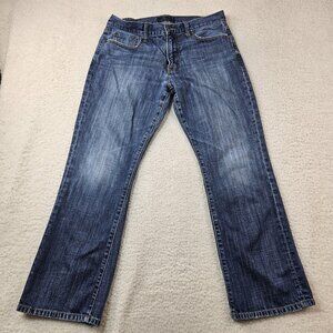Lucky Brand Jeans Men's 34x30 221 Original Boot Blue Denim Eclectic Americana
